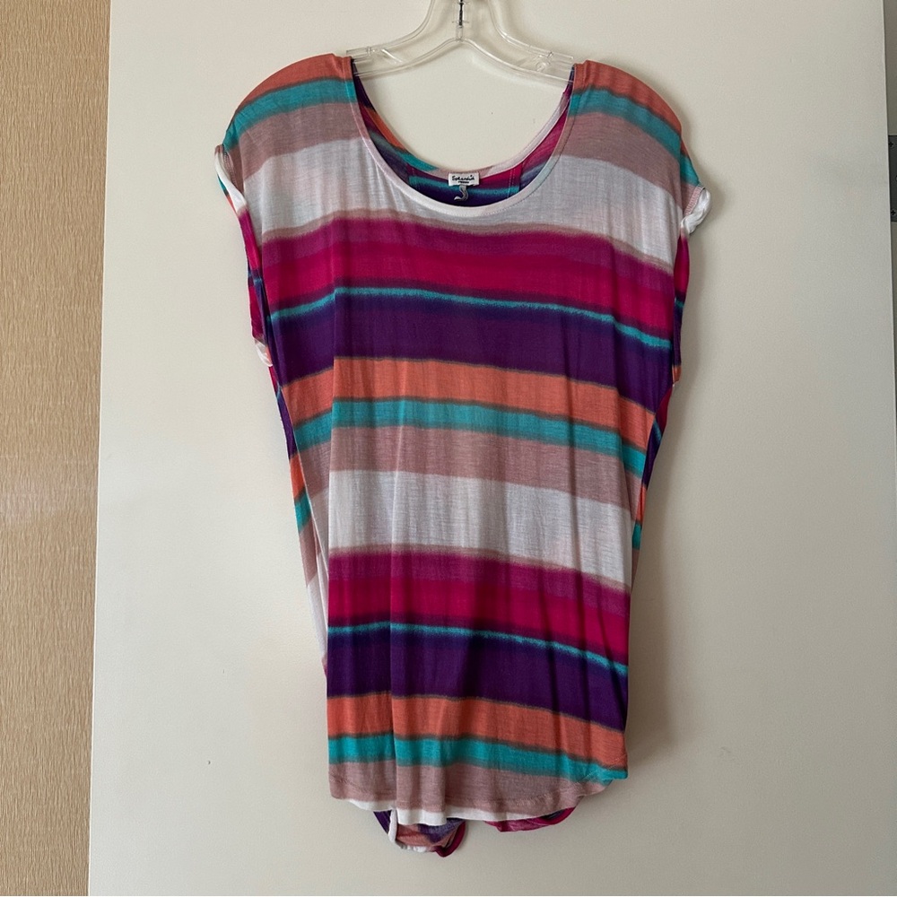 Splendid Open Back Drape Tee - Picture 4 of 4